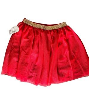 Red Tulle Skirt - Girls